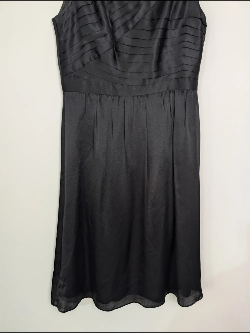 J Crew Classic Cocktail Black Sleeveless 100% Silk A-Line Dress Size 2 Party